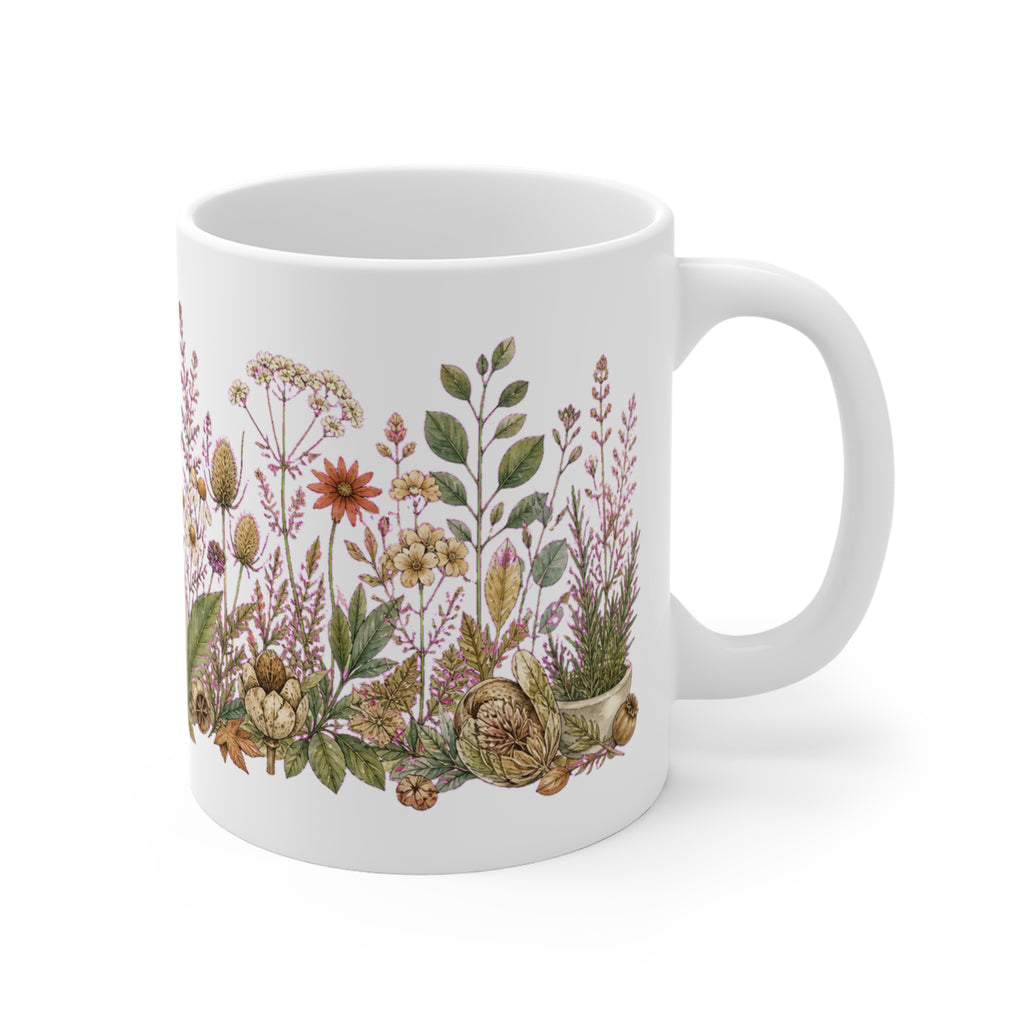 Window Herbarium Wrap Coffee Mug