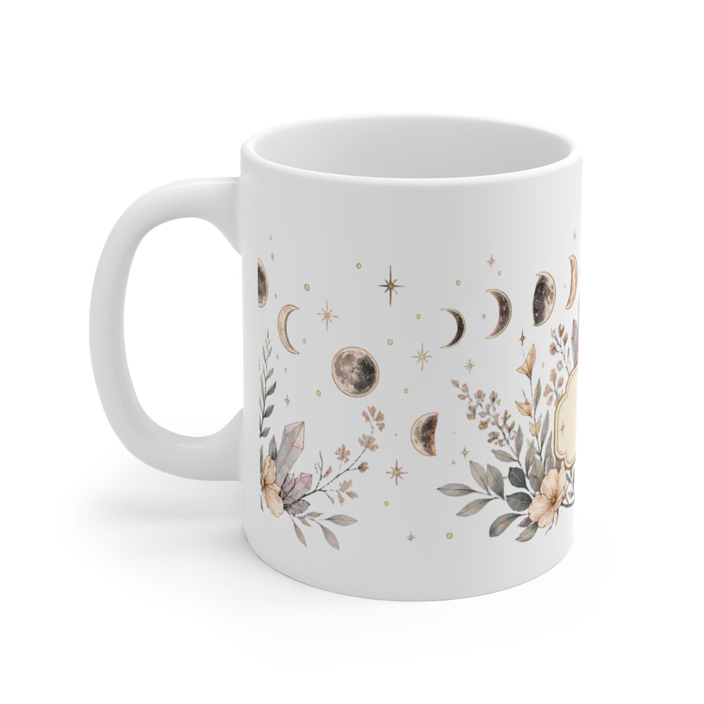 Small Moon Phase + Nameplate Mug
