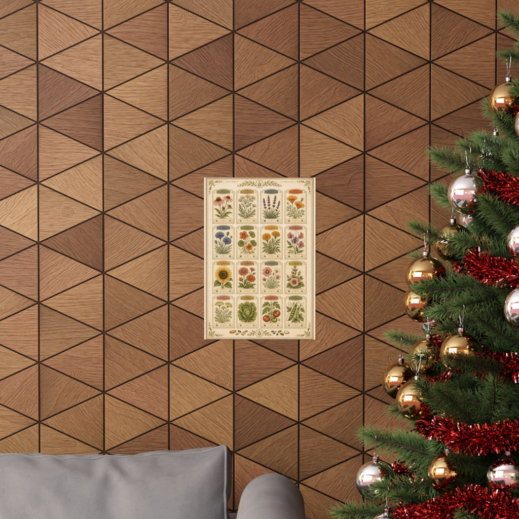 Vintage Seed Catalog Wall Poster
