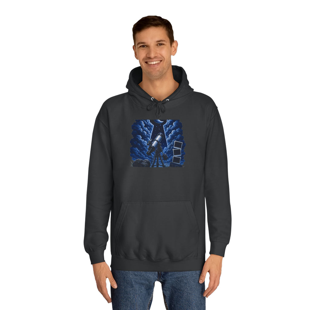 Extra Celestial Hoodie with Opalescent Alien Garden Graphic