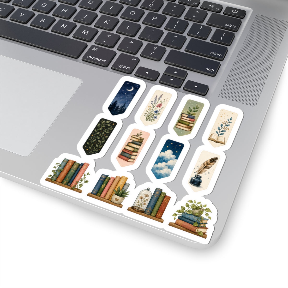 Book Tabs Tiny Bookmarks Shelf Sticker Sheet