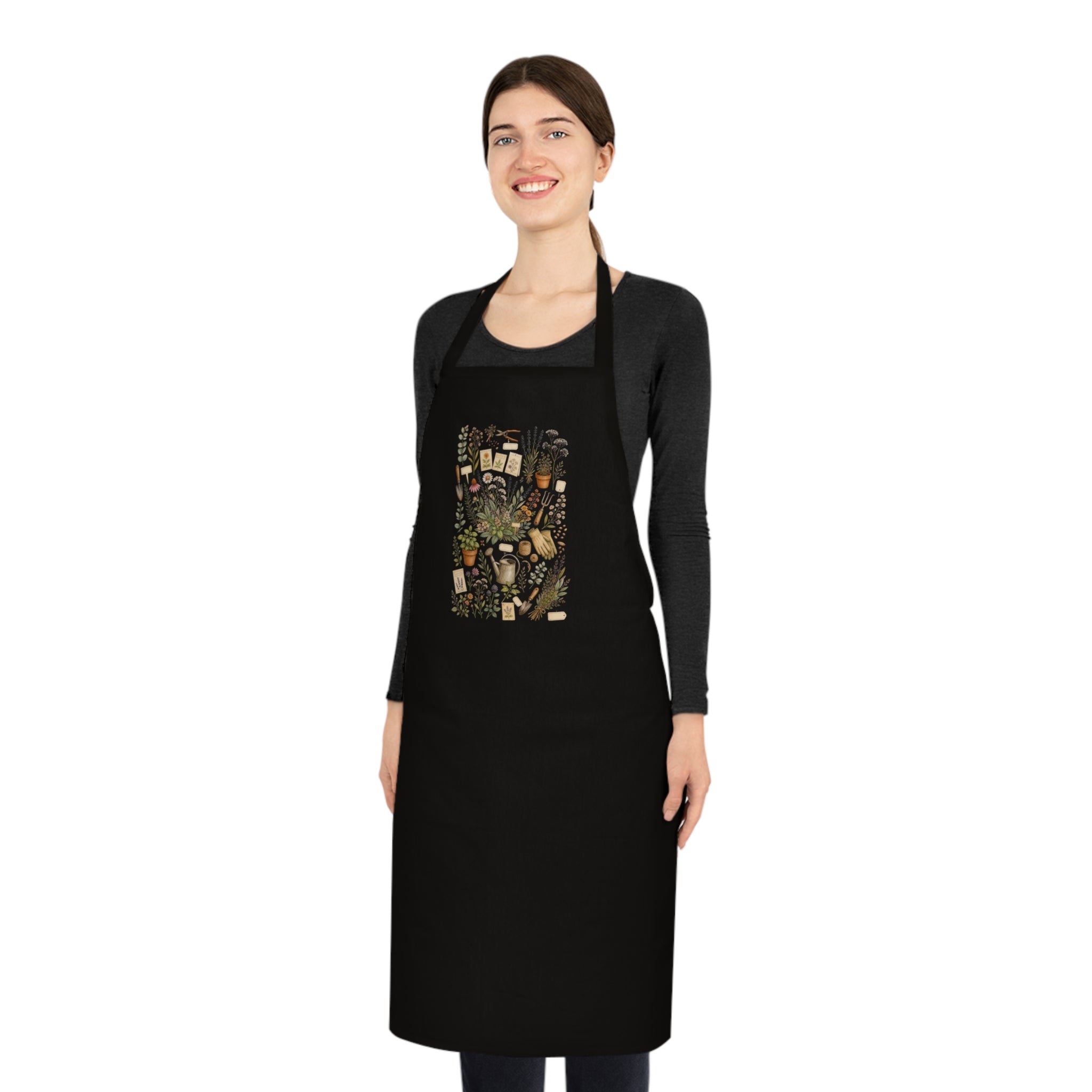 Botanical Label Apron