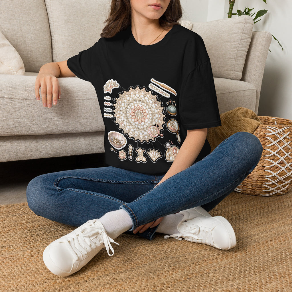 Picot Count Doily Graphic T-Shirt