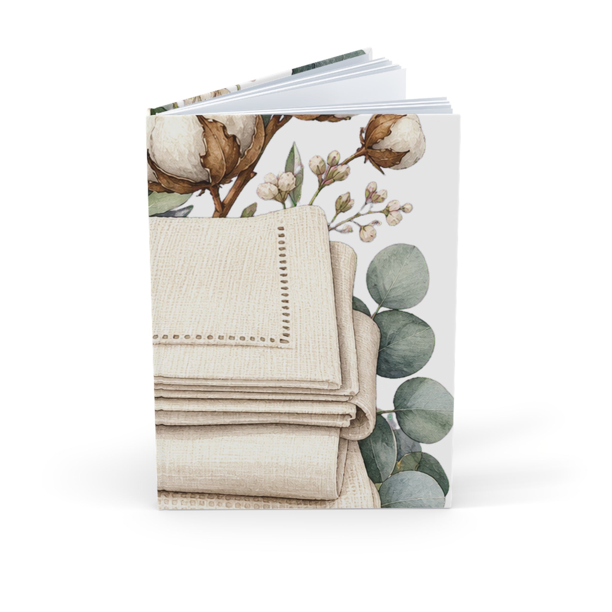 Clean Linen-Texture Desk Journal Journal