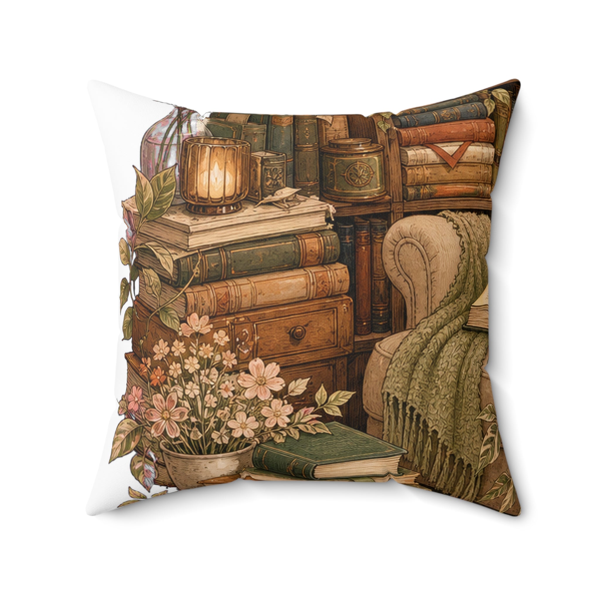 Reading Room Throw Pillow