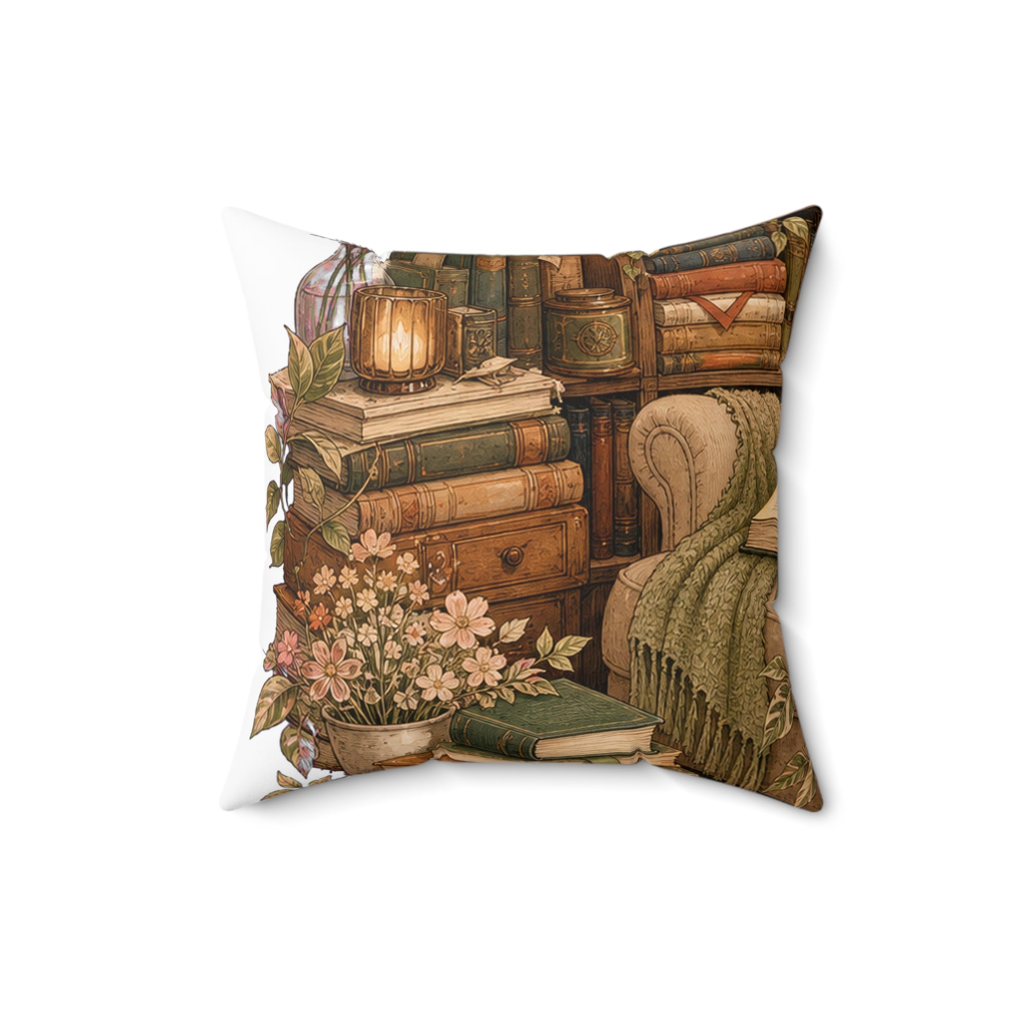 Reading Room Throw Pillow