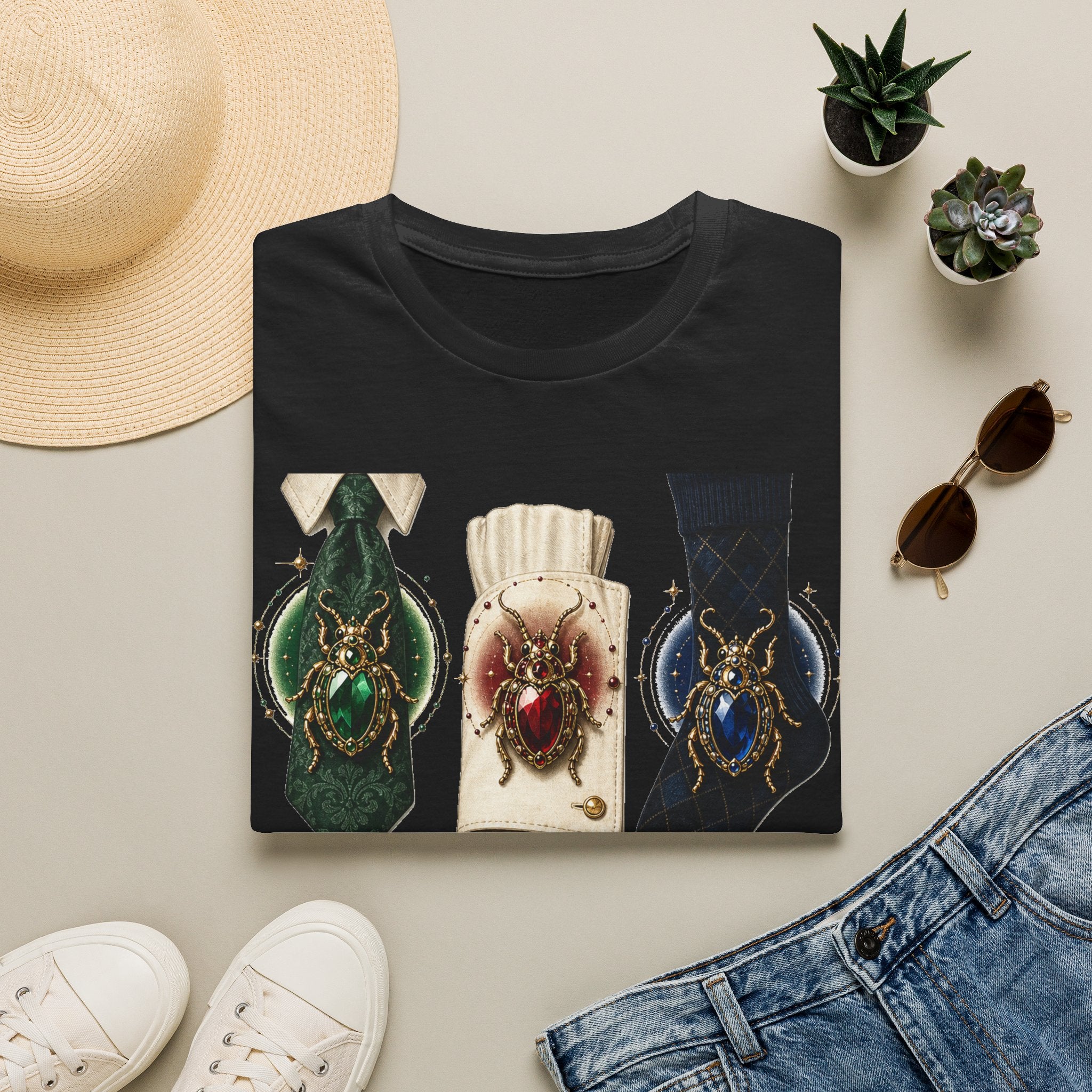 Heirloom Bug Brooch Field Guide Graphic T-Shirt