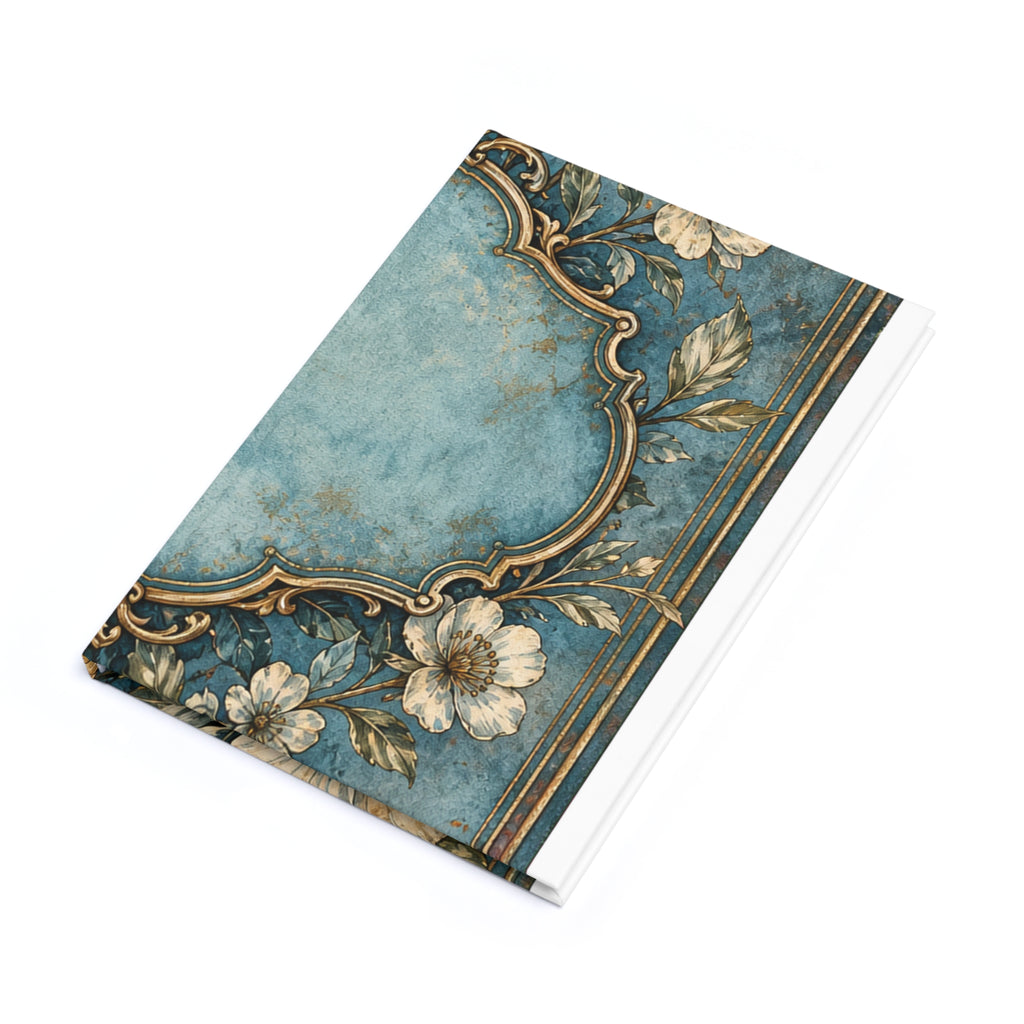 Patina-Blue Title Label Cover Journal