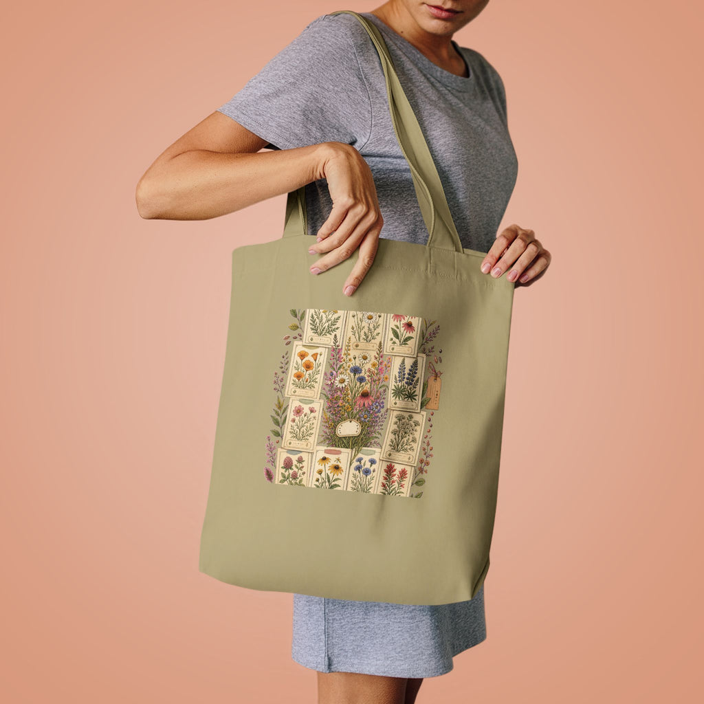 Wildflower Seed Packet Tote Bag