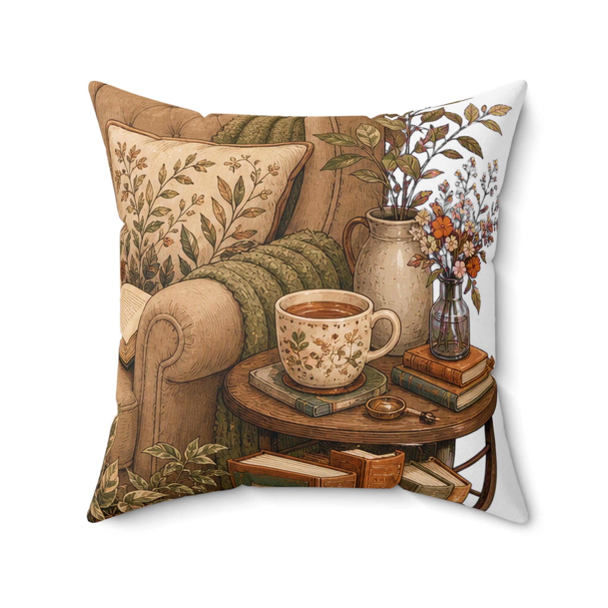 Reading Room Throw Pillow