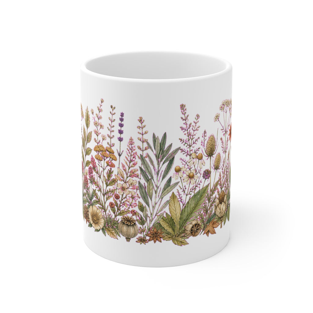 Window Herbarium Wrap Coffee Mug