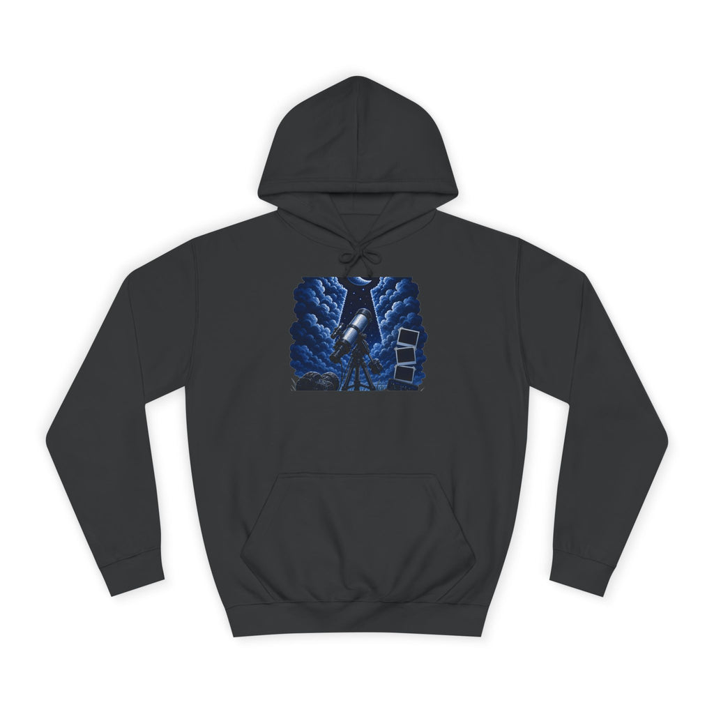 Extra Celestial Hoodie with Opalescent Alien Garden Graphic