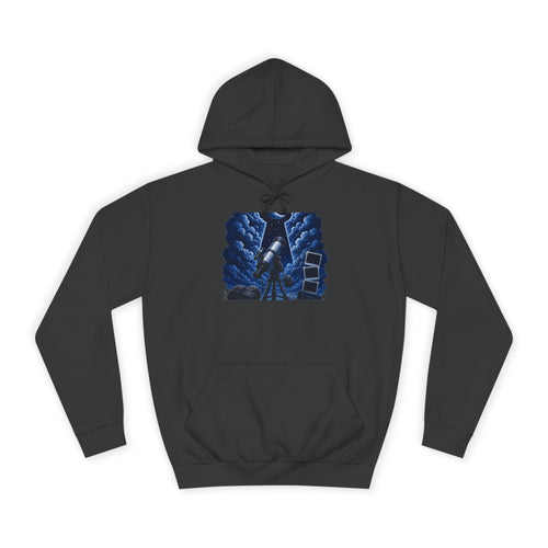 Extra Celestial Hoodie with Opalescent Alien Garden Graphic