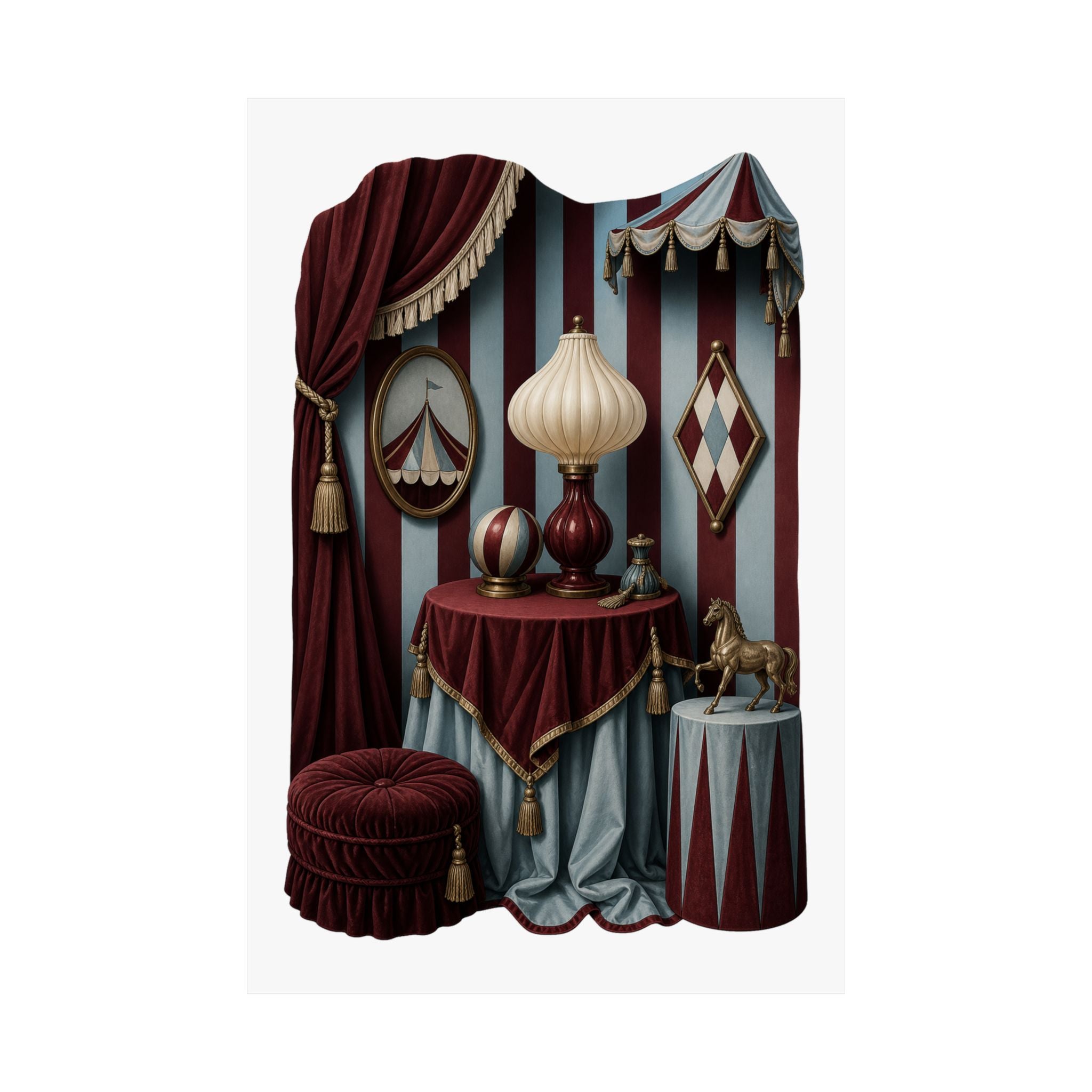 Tastefully Tented Circuscore Wall Art Print