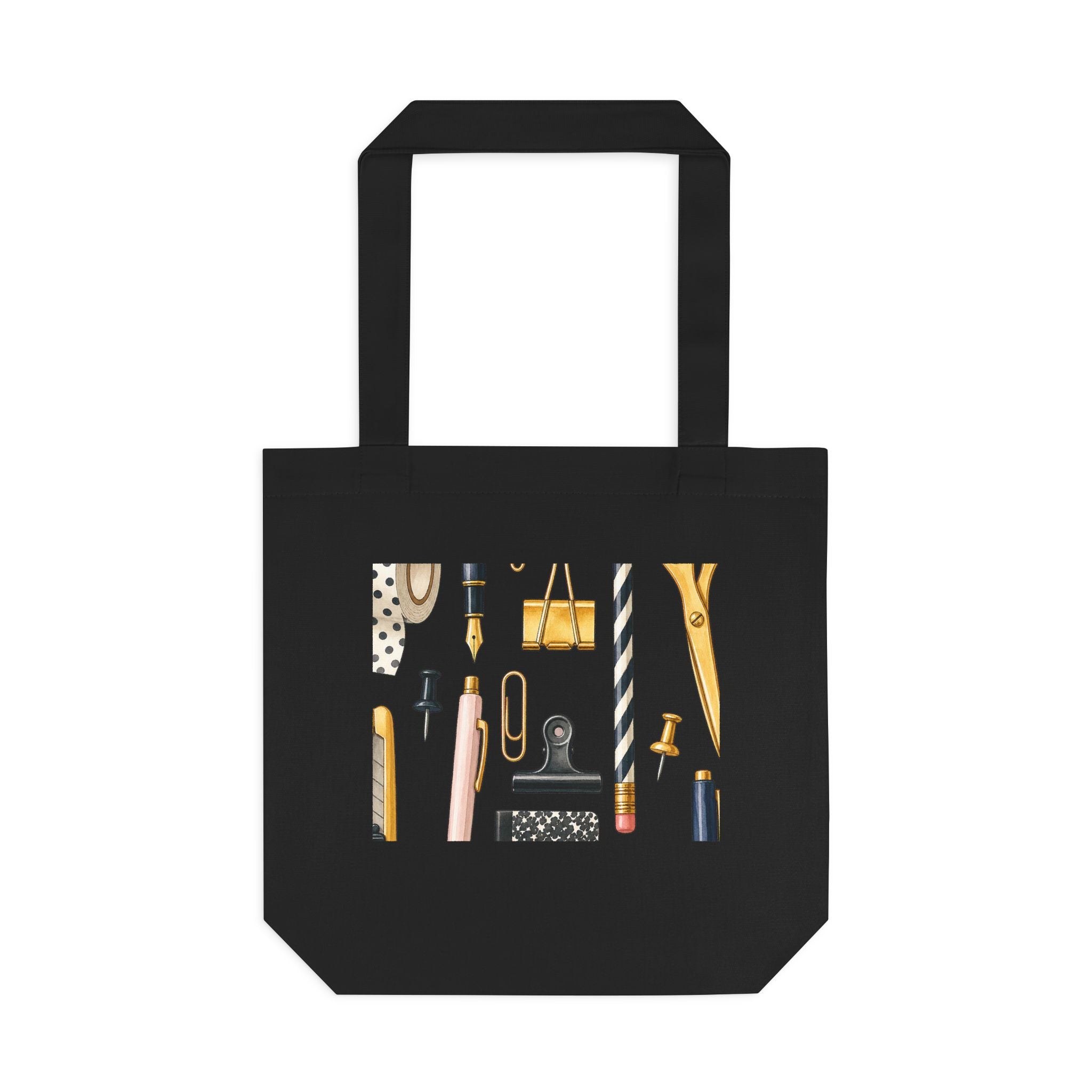 Desk Tools Pattern Scaled Tote Bag
