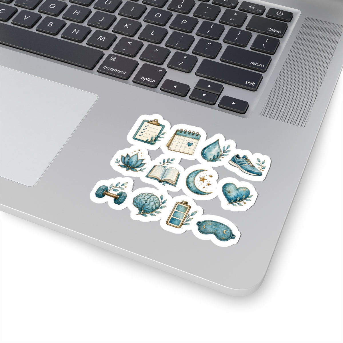 Patina-Blue Planner Mini Icons Sticker Sheet
