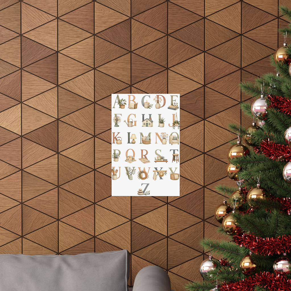 Soft Alphabet Of Tiny Home Poster