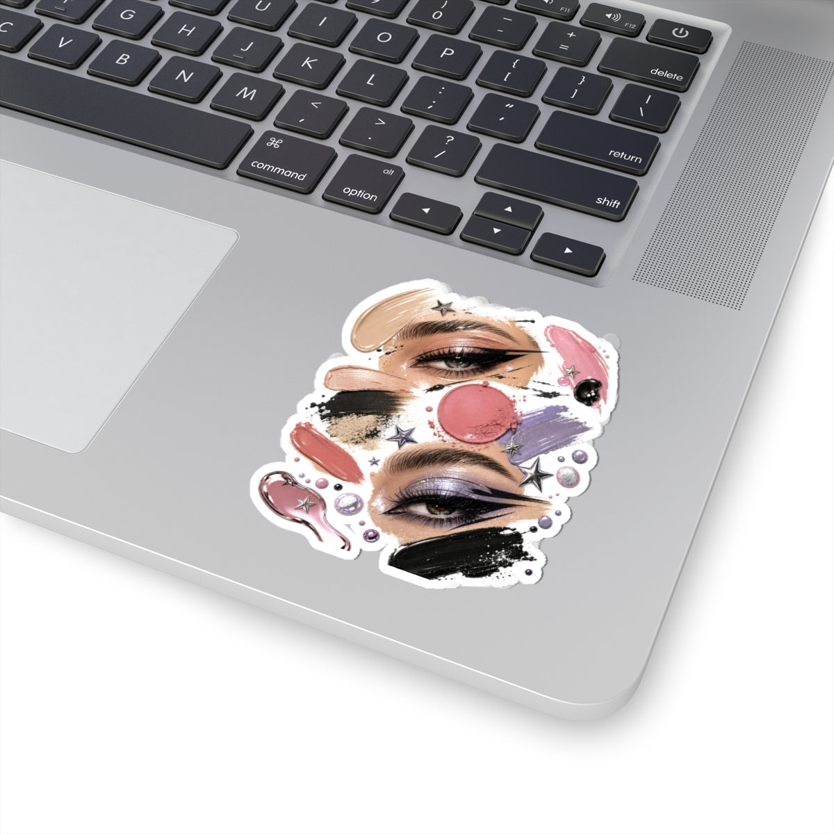 Asymmetric Glitchy Glam Sticker