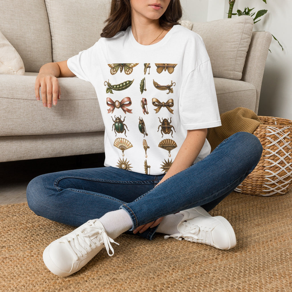 Vintage Brooch Field Guide Graphic T-Shirt