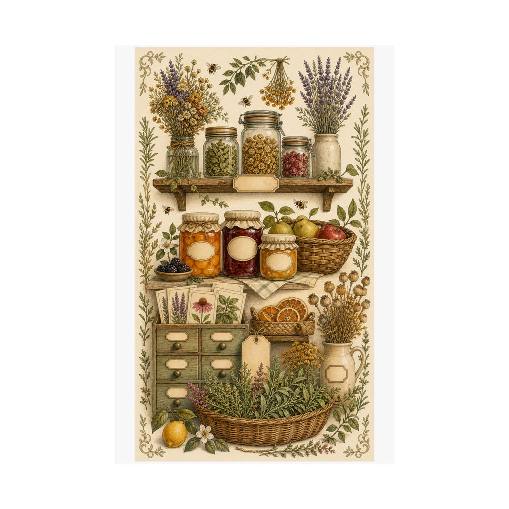 Cottage Pantry Botanical Poster
