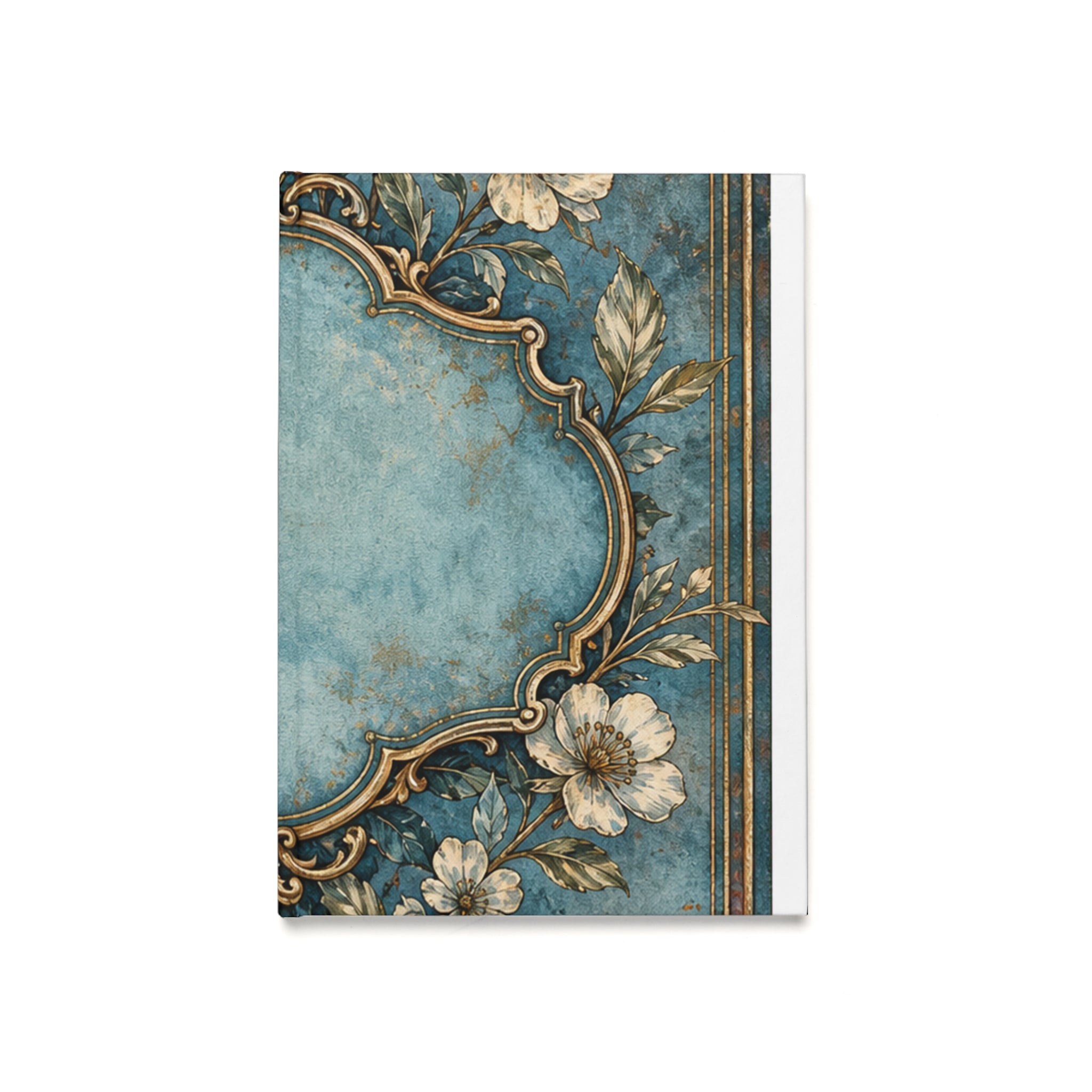 Patina-Blue Title Label Cover Journal