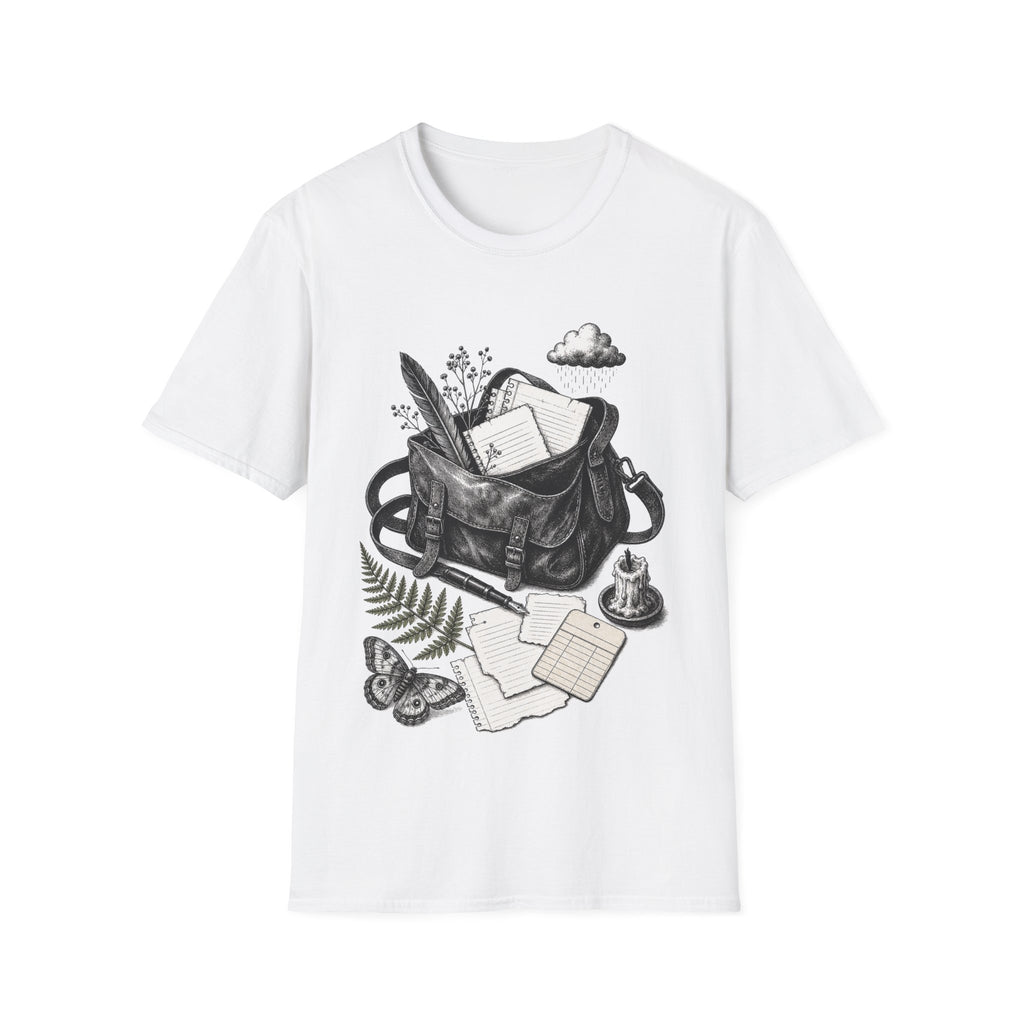 Poetcore Satchel Inventory Shirt | Writer Aesthetic Graphic Tee