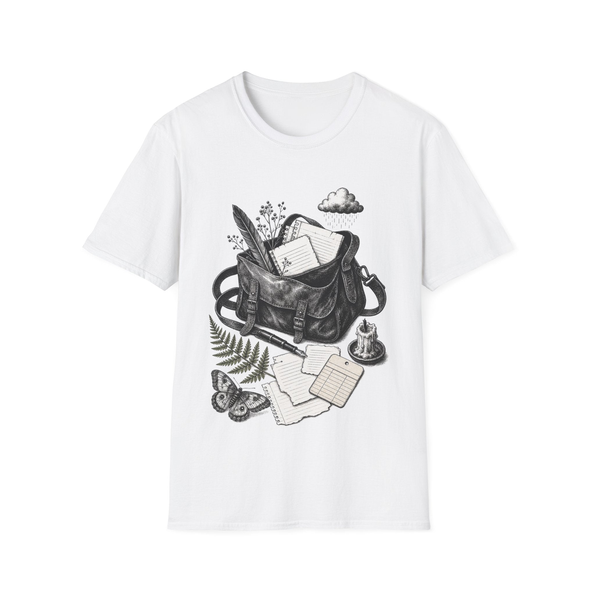 Poetcore Satchel Inventory Shirt | Writer Aesthetic Graphic Tee