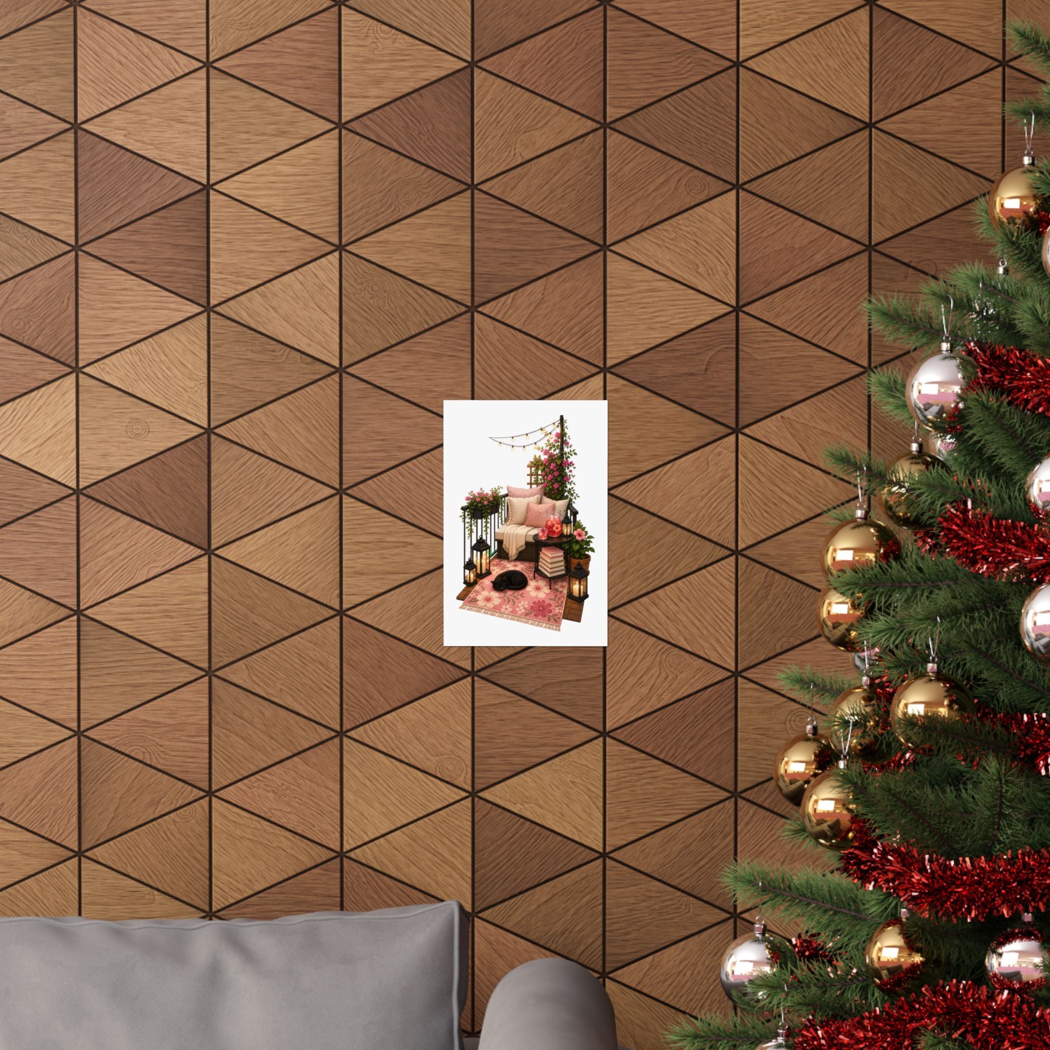 Book Drenching Wall Art Poster for Cozy Home Library Decor