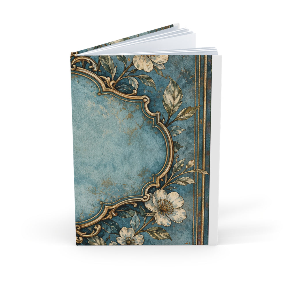 Patina-Blue Title Label Cover Journal