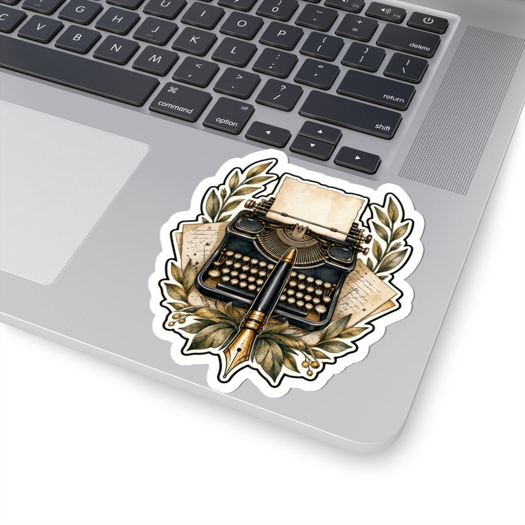 Premium Typewriter/Pen Emblem Sticker