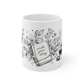 Black Ink Pen-Line Wrap Mug