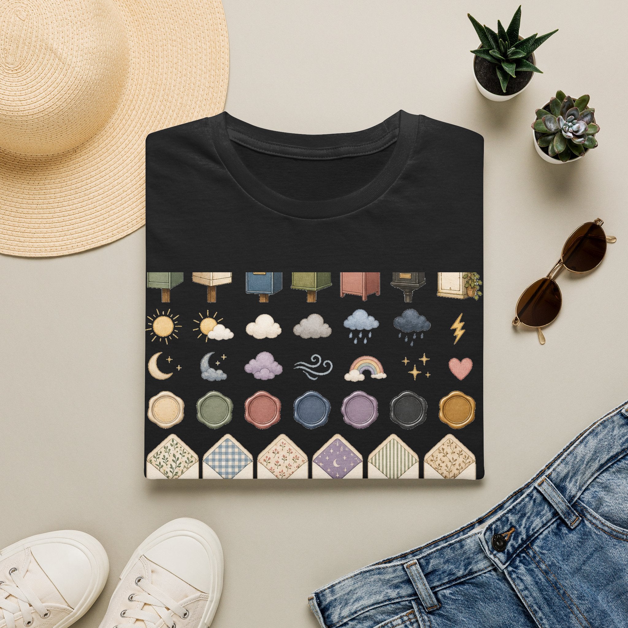 Low-Pressure Pen Pal Reply Weather Graphic T-Shirt