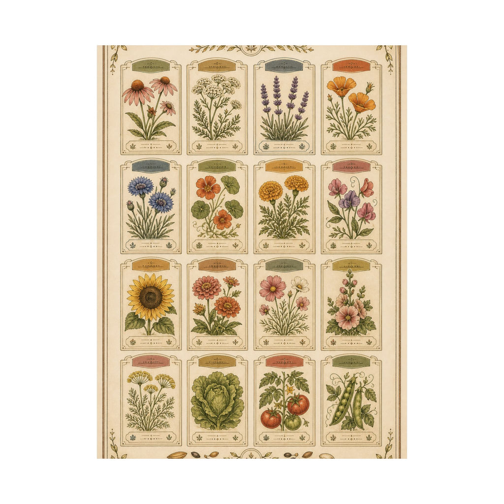 Vintage Seed Catalog Wall Poster