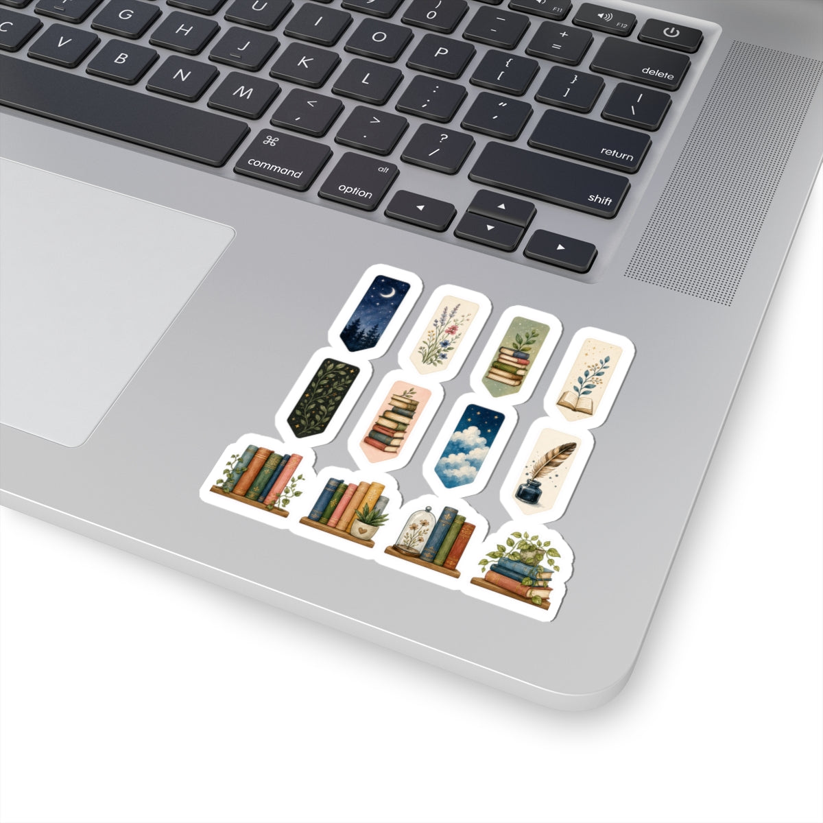 Book Tabs Tiny Bookmarks Shelf Sticker Sheet