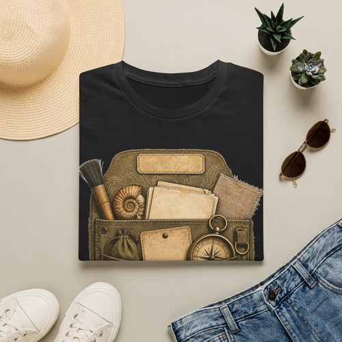Desert Pocket Inventory Shirt | Khaki Coded Explorer Aesthetic Tee