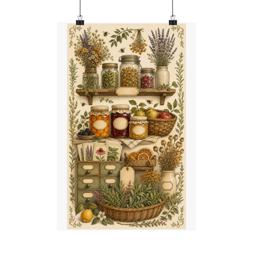 Cottage Pantry Botanical Poster