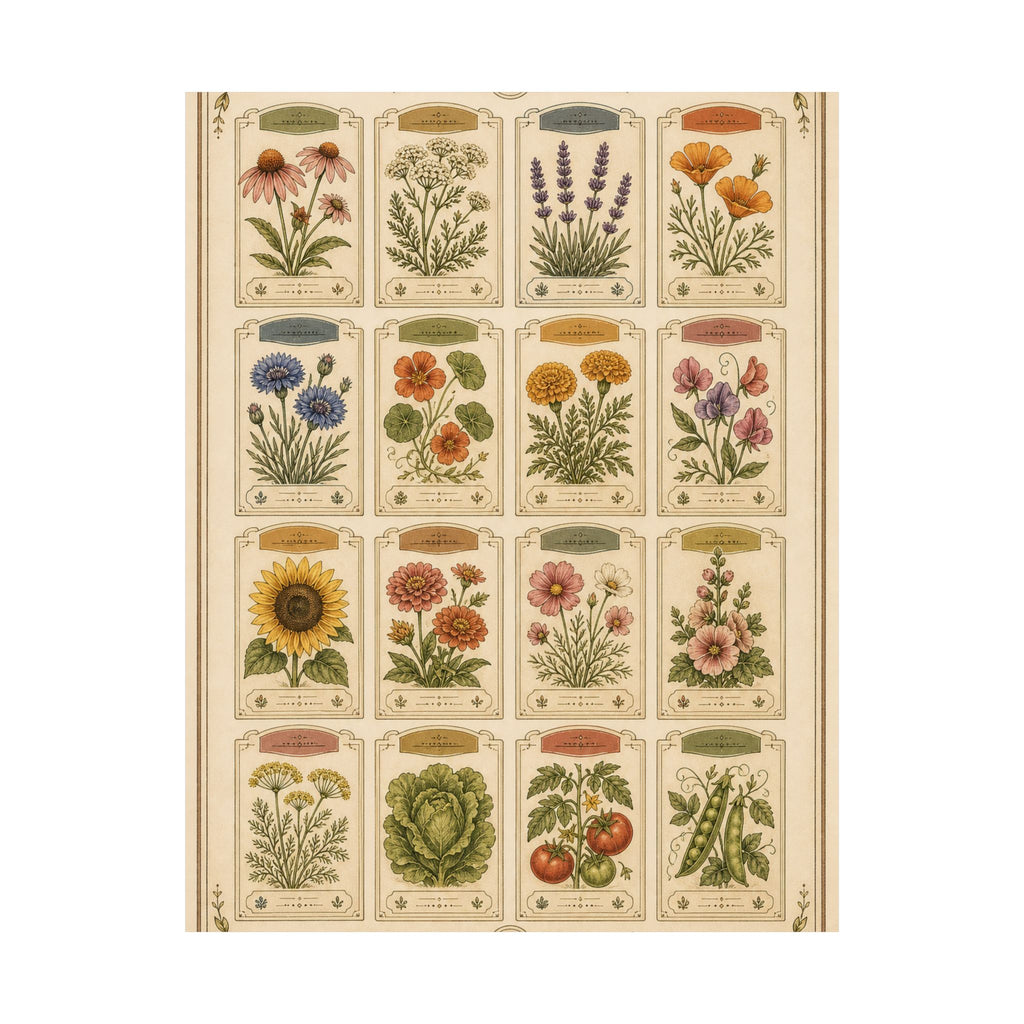 Vintage Seed Catalog Wall Poster