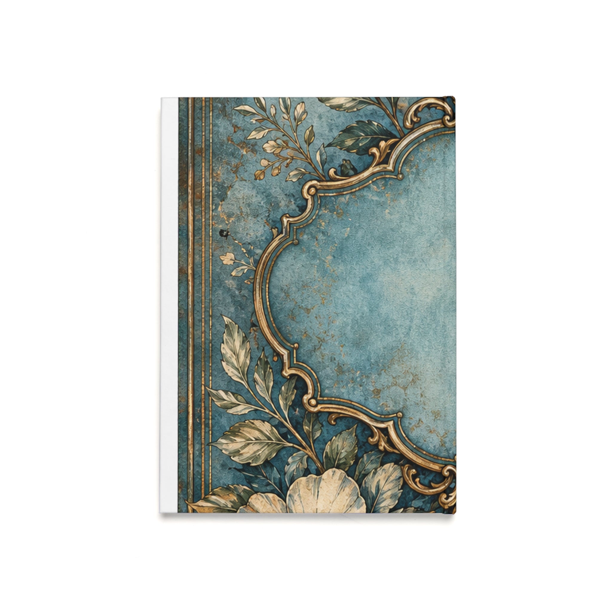 Patina-Blue Title Label Cover Journal