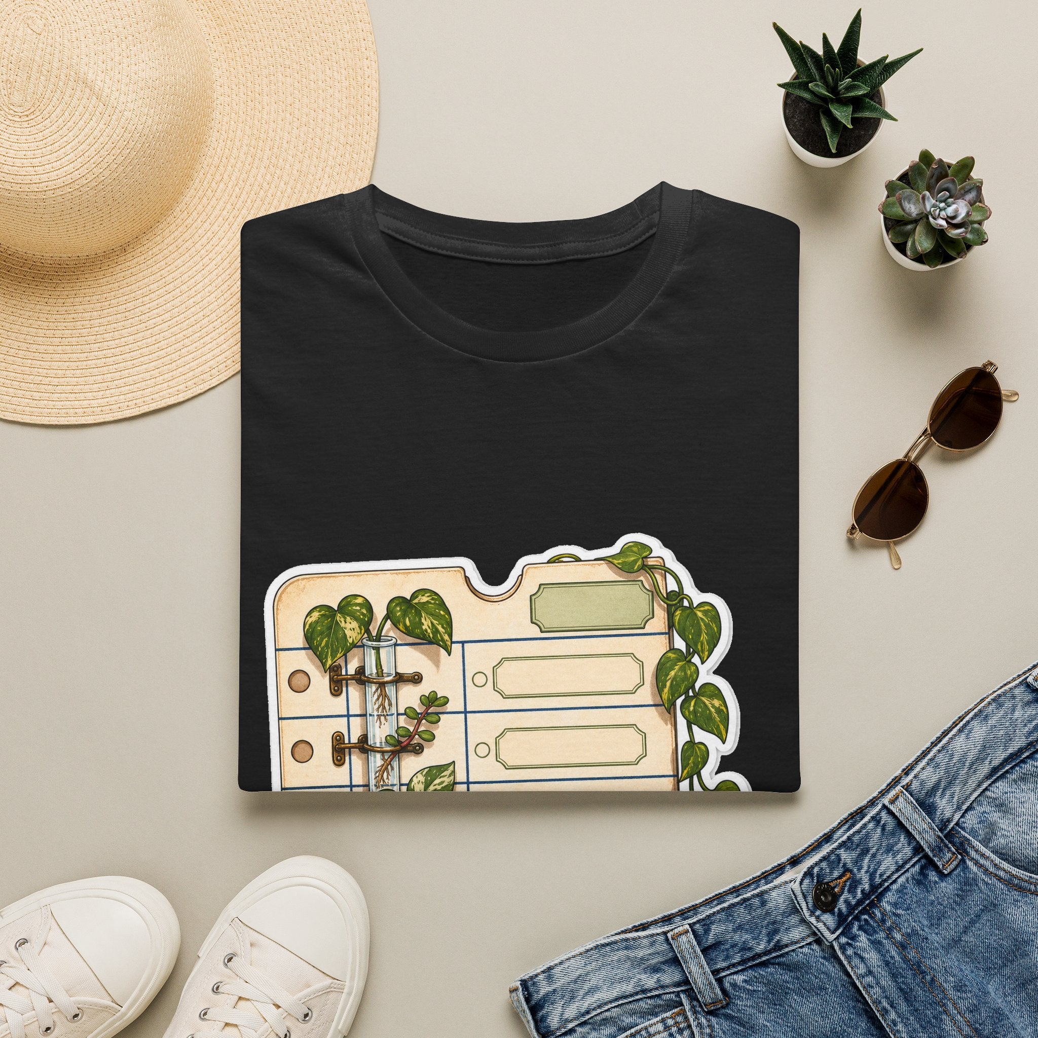 Plant Clipping Library Card Propagation Station Graphic T-Shirt