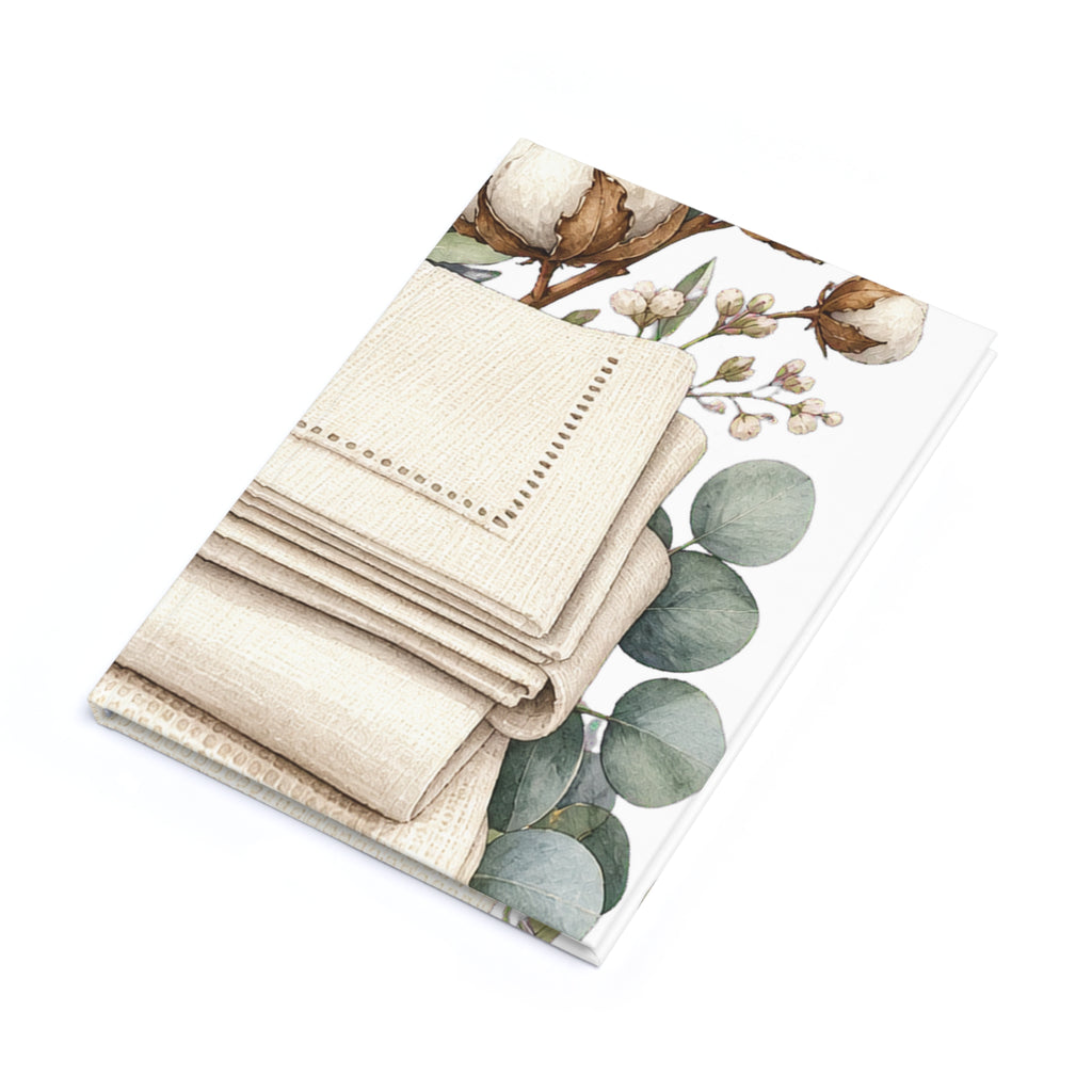 Clean Linen-Texture Desk Journal Journal