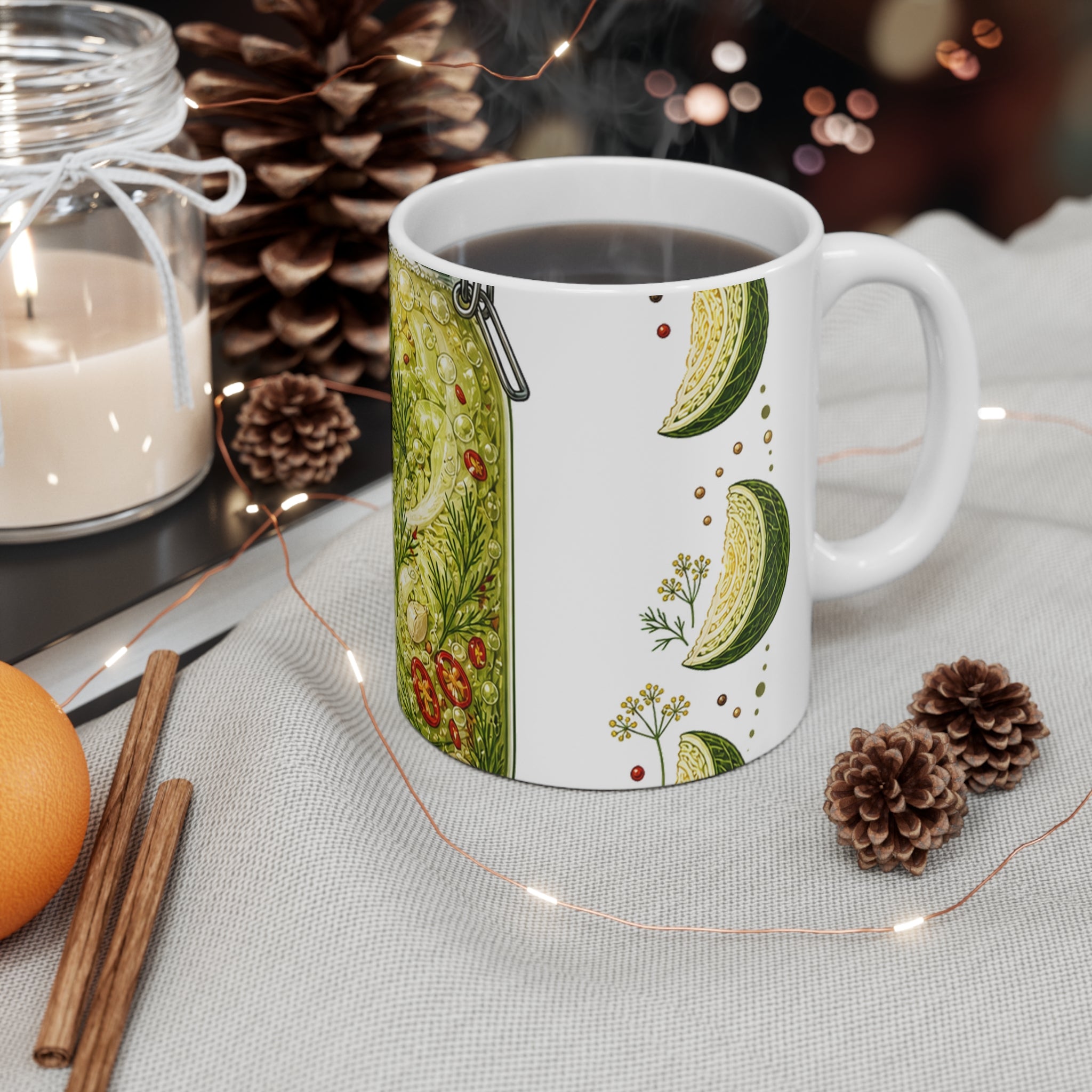 Cabbage Moon Phase Fermentation for Kimchi Makers Coffee Mug