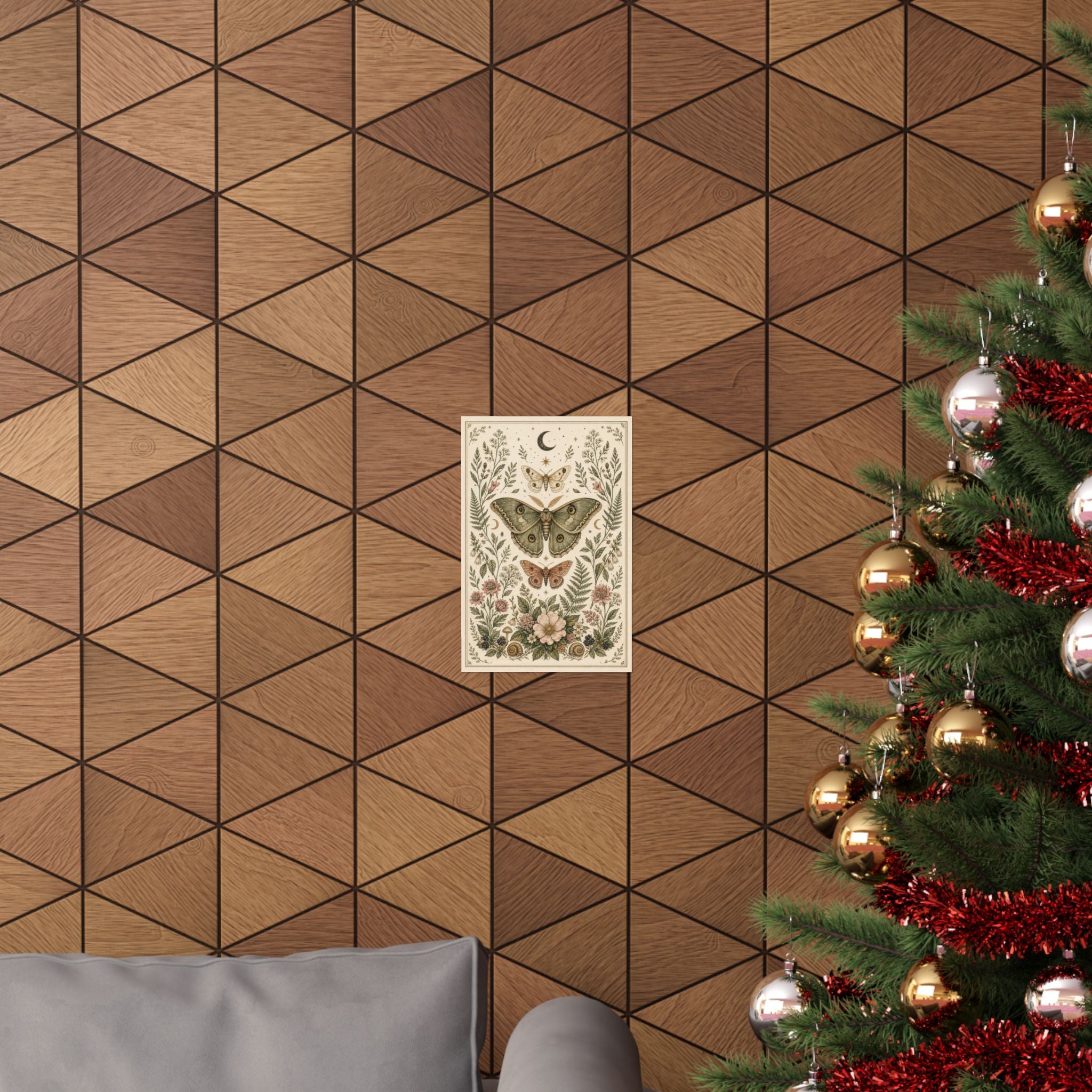 Moth Garden Wall Art Poster
