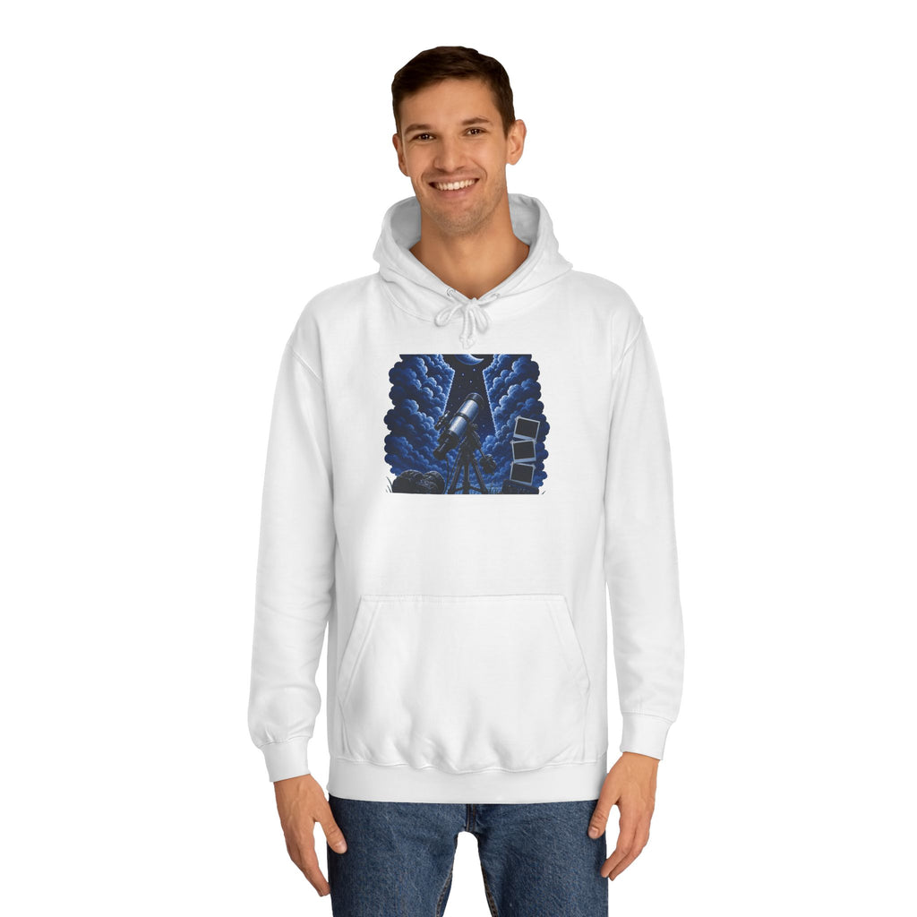 Extra Celestial Hoodie with Opalescent Alien Garden Graphic