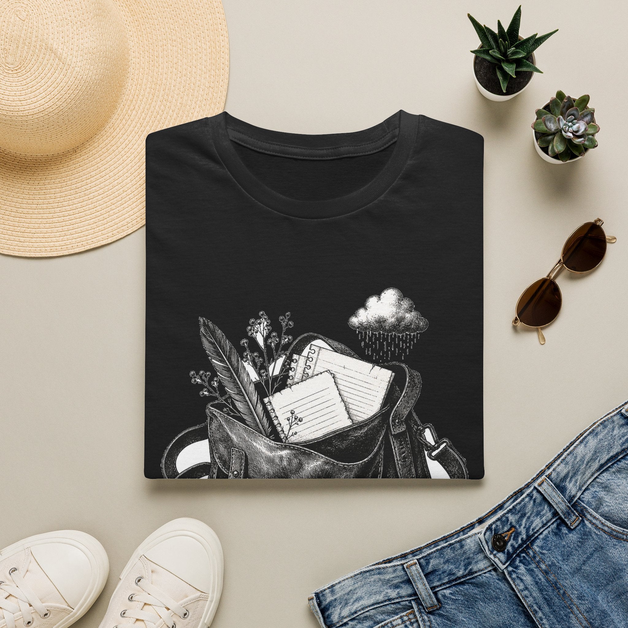 Poetcore Satchel Inventory Shirt | Writer Aesthetic Graphic Tee