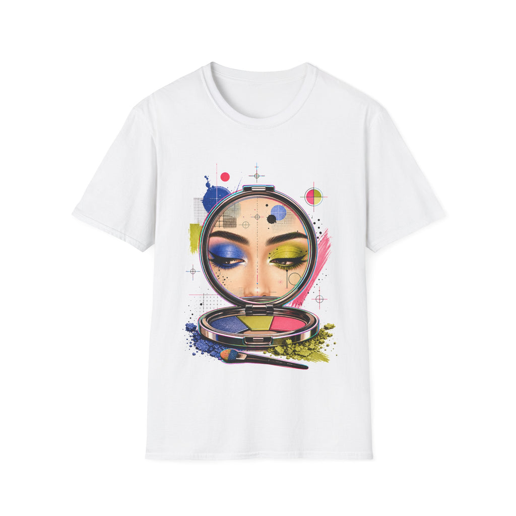 Symmetry Is Out Of Office Glitchy Glam Graphic T-Shirt