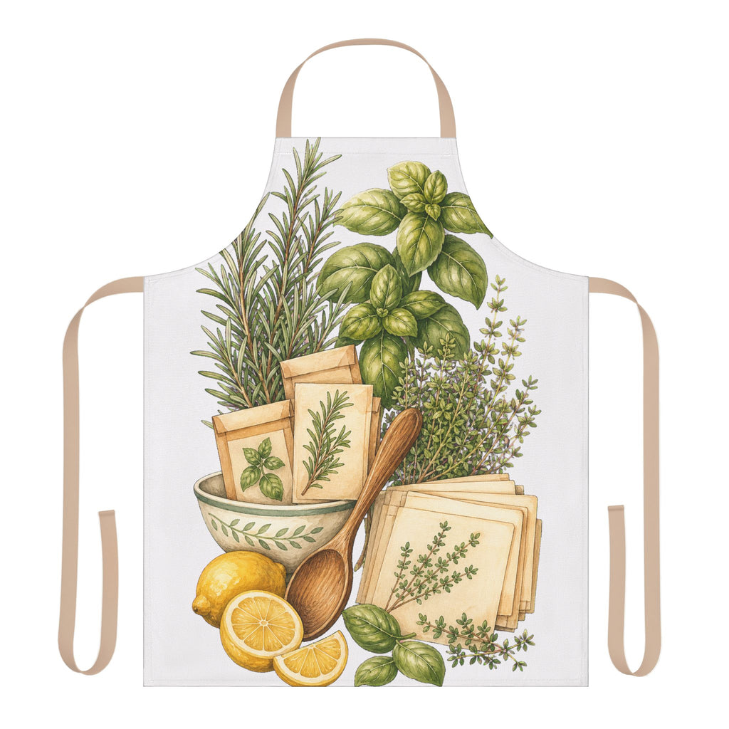 Kitchen Herb Notes Apron