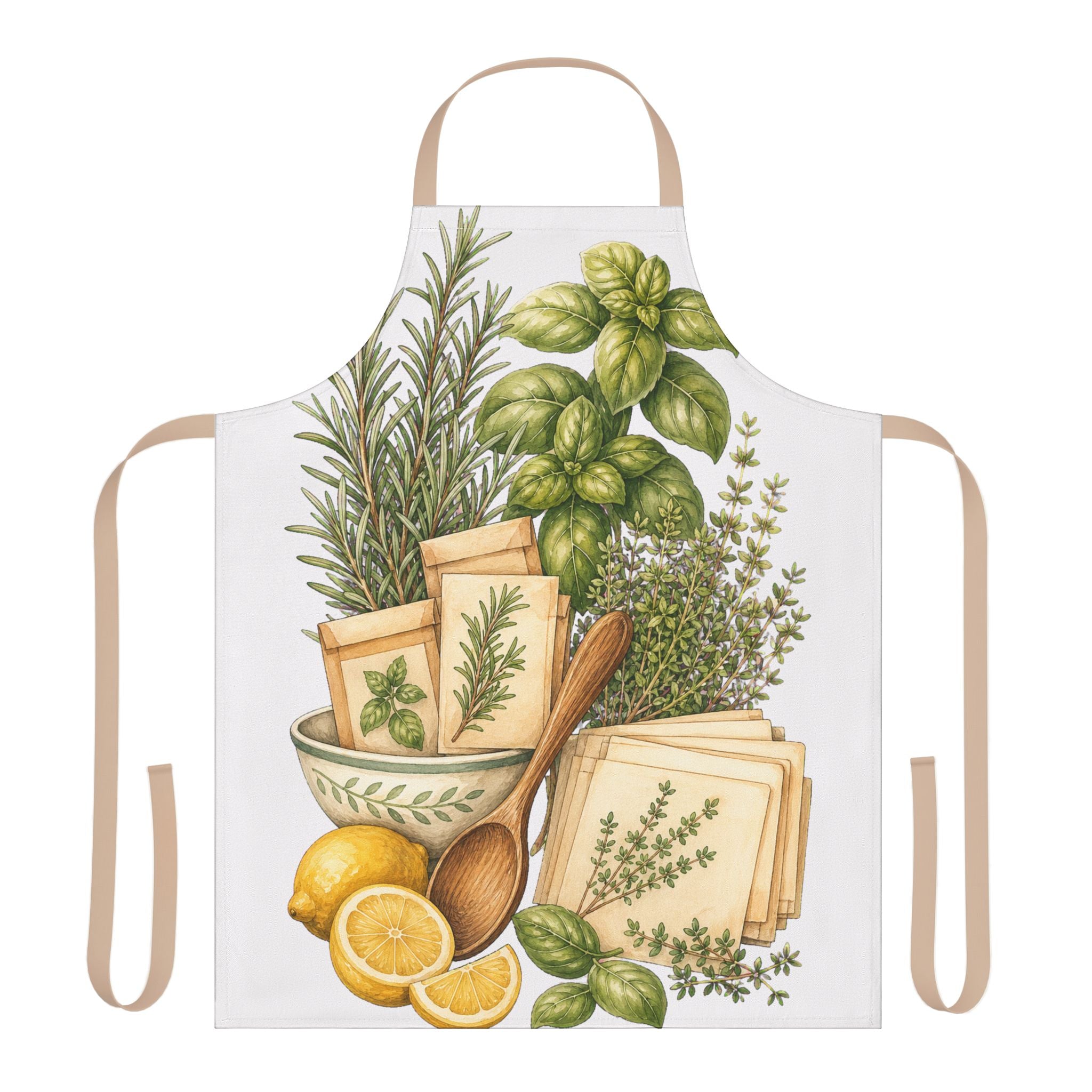 Kitchen Herb Notes Apron