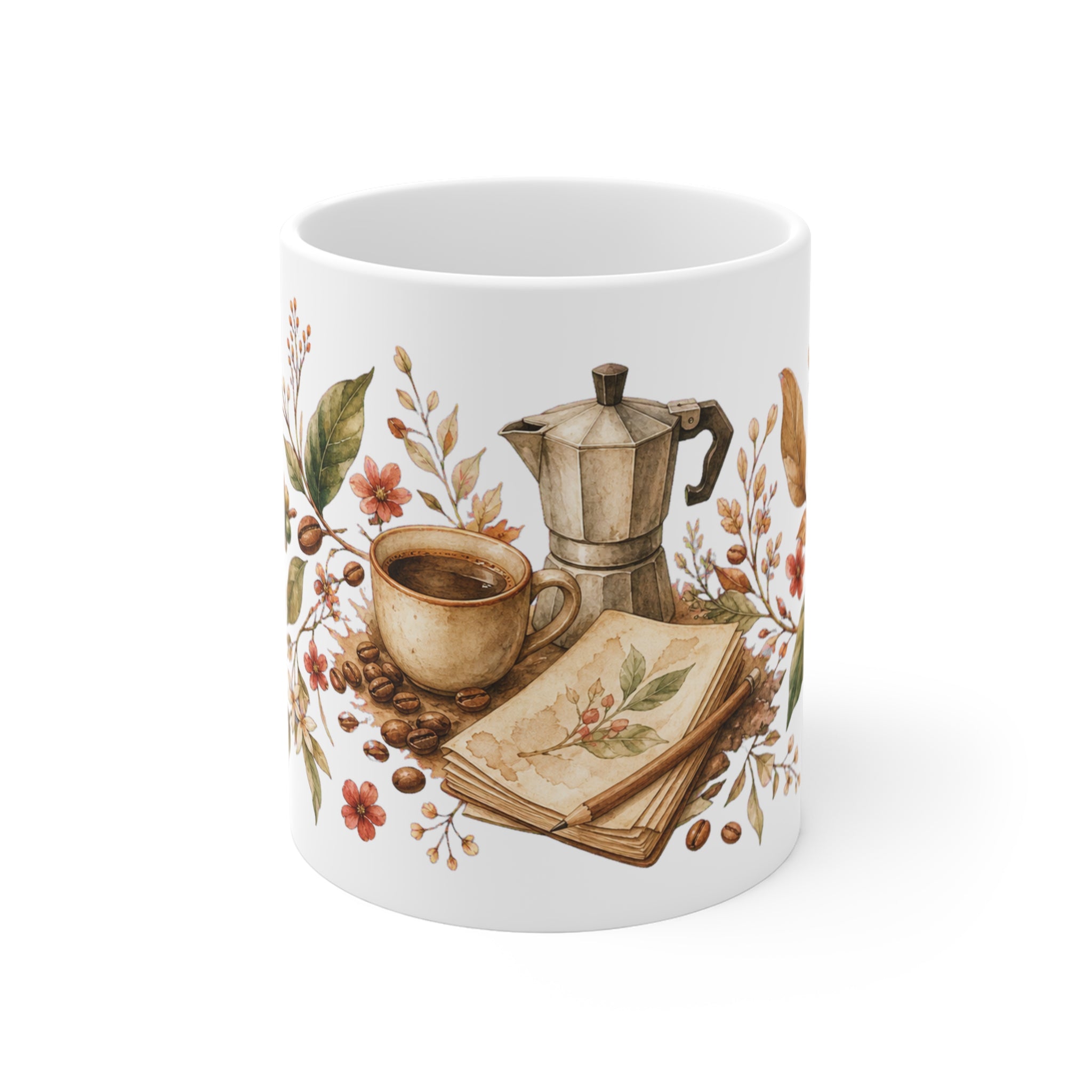 Botanical Coffee Notes 11oz Mug