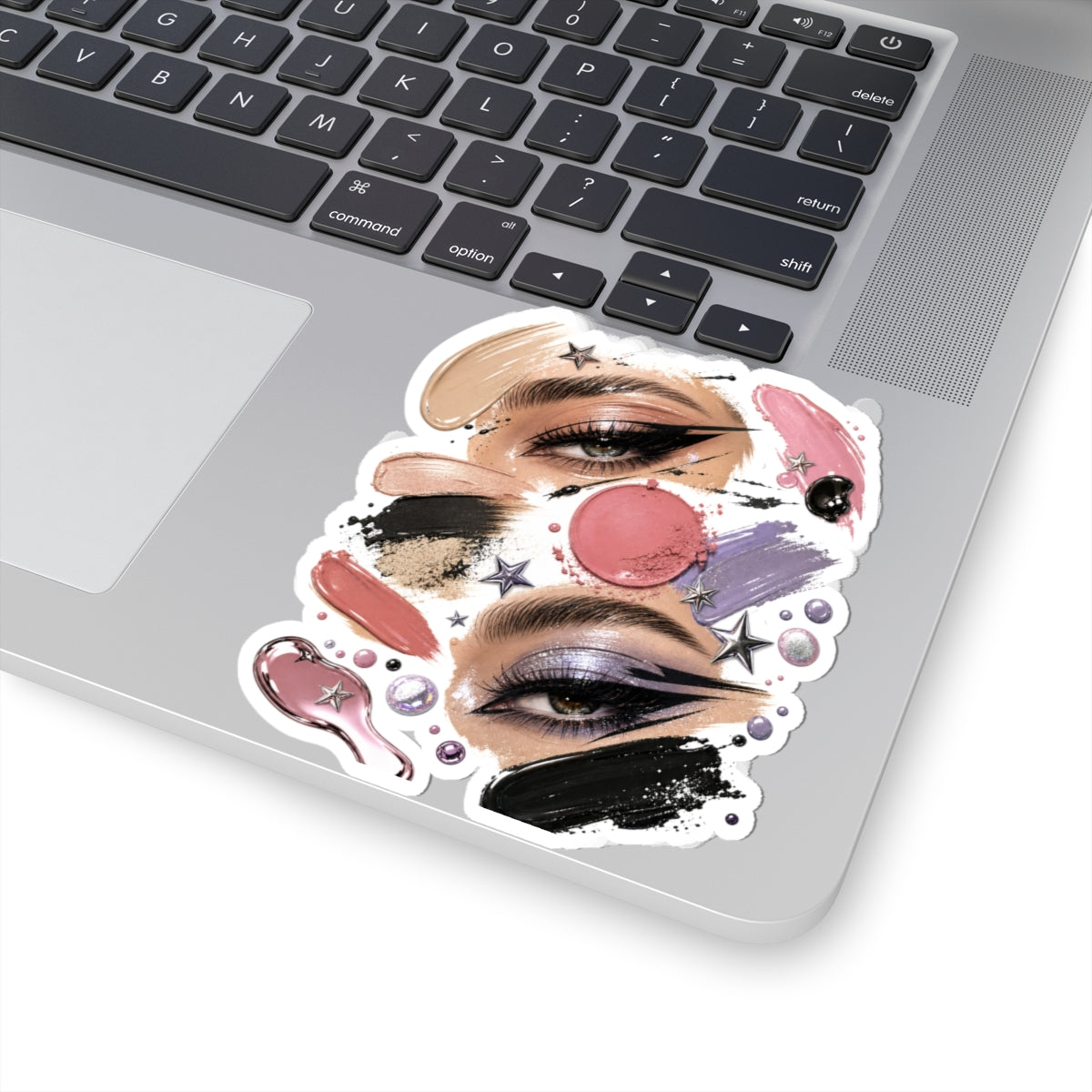 Asymmetric Glitchy Glam Sticker