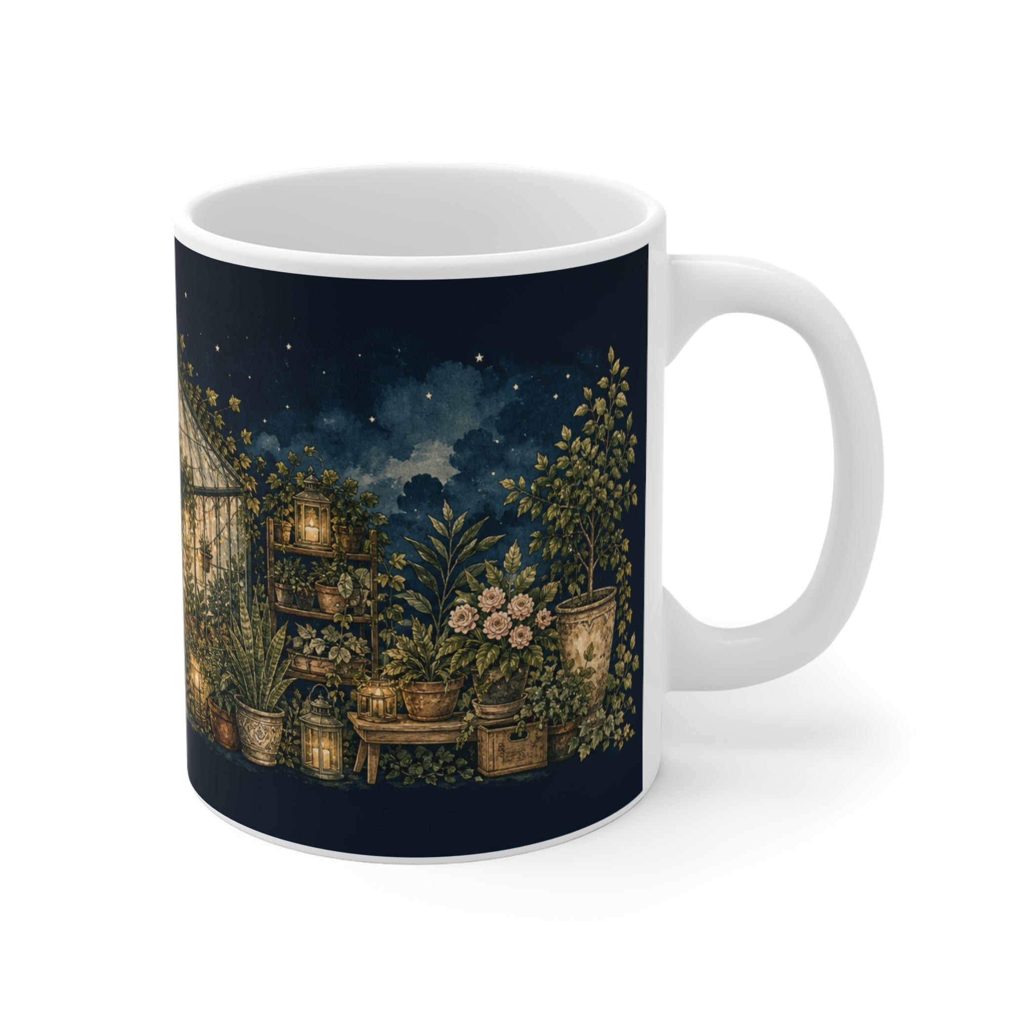 Moonlit Greenhouse Coffee Mug